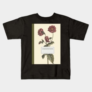 Aesthetic Vintage Floral Composition Book Kids T-Shirt